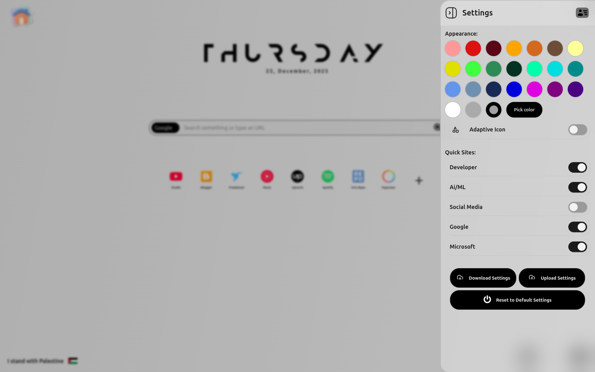 Black Accent Theme